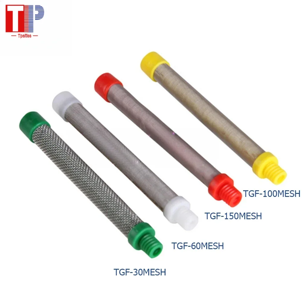 

Tpaitlss Airless Spray Paint Sprayer Filter 30/60/100/150 Mesh Spray Gun Filter Sprayer Accessories SG FTX