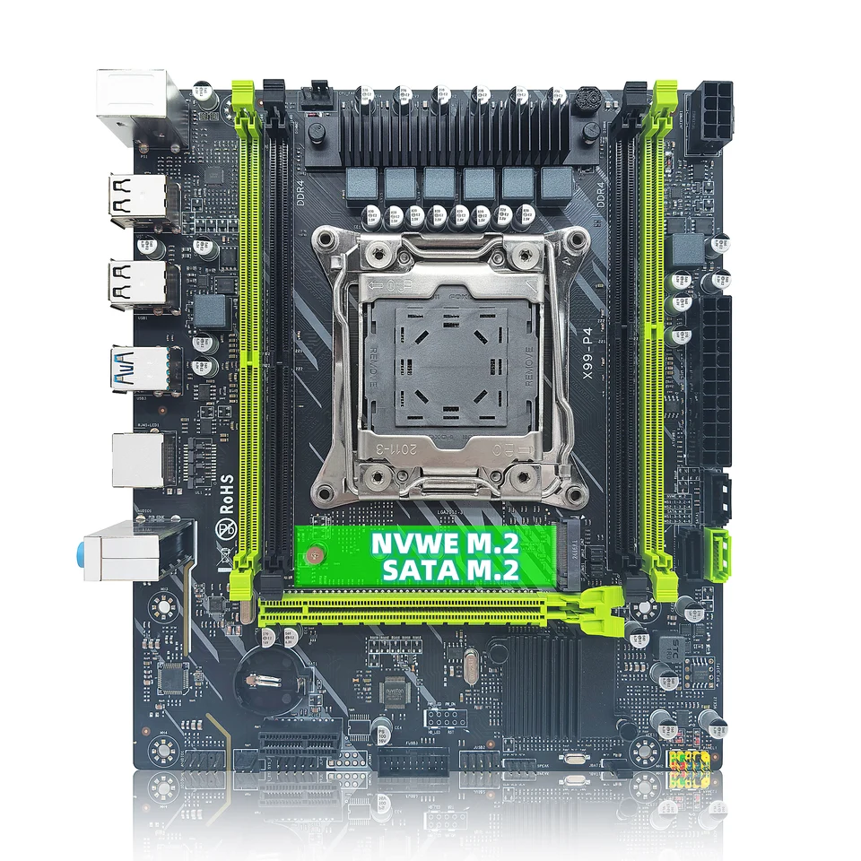ZSUS X99 P4 Motherboard Set Kit With Intel LGA2011-3 Xeon E5 2630