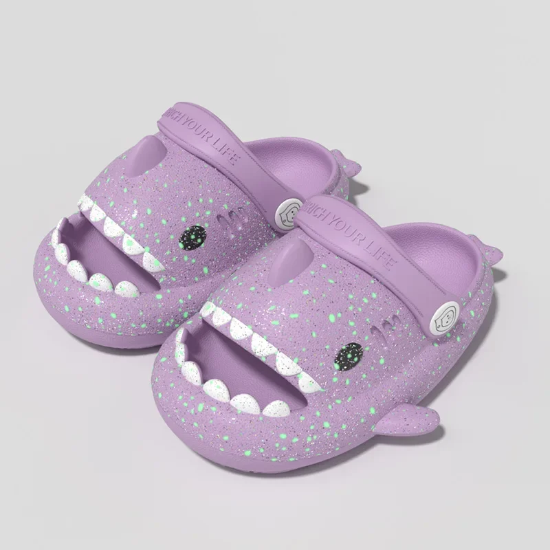 Shark Slippers children  Flip Flops Home House Cloud Summer Beach Clapper Sandal Non Slip Shoe Sharky Slides Rubber Original new