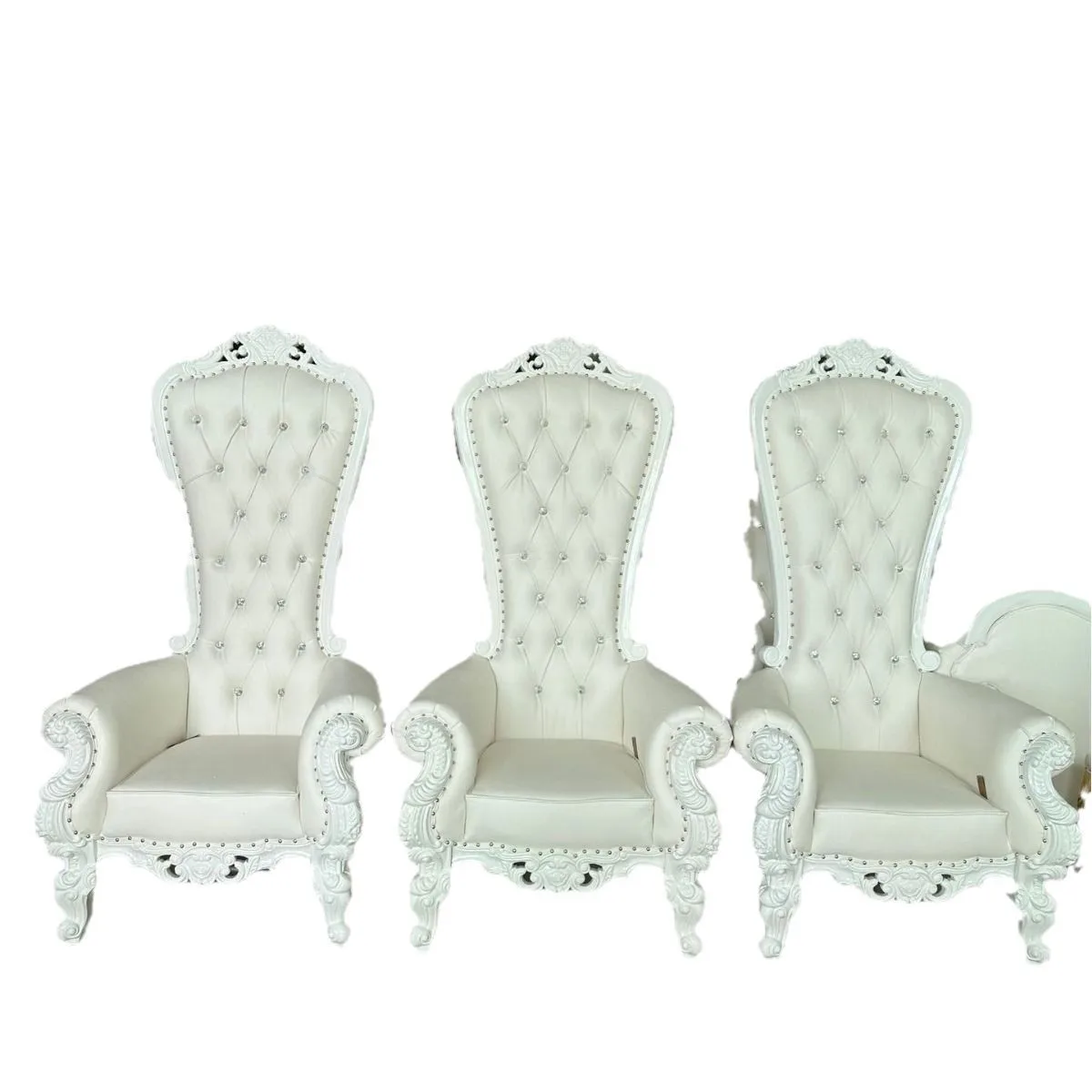 

European solid wood king chair, bride and groom wedding chair, king chair, hotel clubhouse high back chair