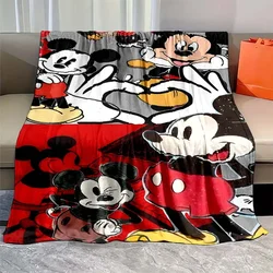 6 sizes Cartoon Disney Mickey Minnie Mouse Throw Blanket Soft Fluffy Bed Air Condition Sleep Cover Bed Throws Bed Sheet for Kids