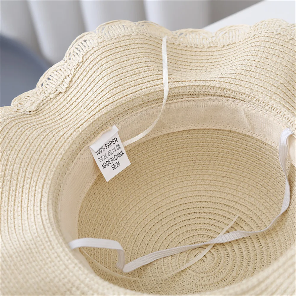 2pcs/Set Kids Straw Hat Shoulder Bags Girls Summer Outdoor Beach Cap Cute Bowknot Travel Sun Panama Bucket Horse NEW 2023