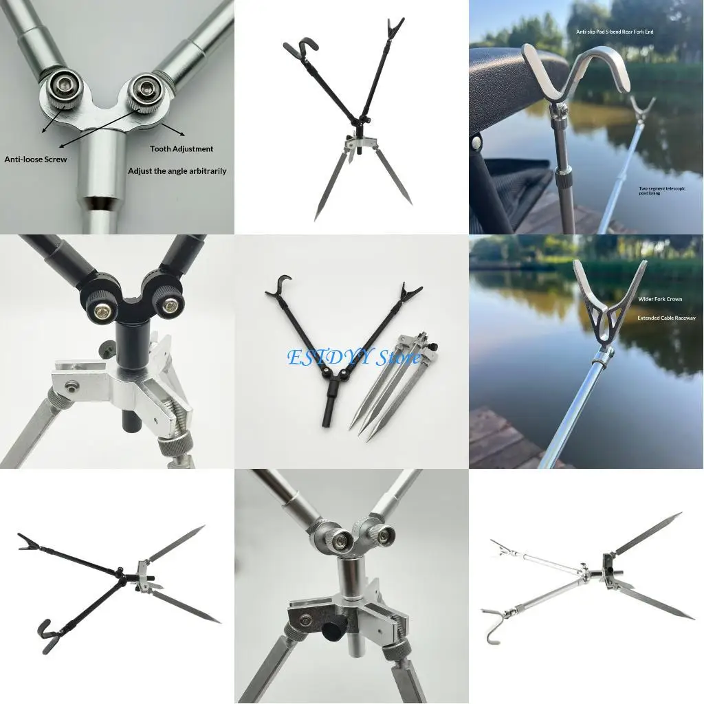 

G6DE Fishing Rod Stand Offering Portable Convenience Easy Assembly For Travel Enthusiasts Seek Reliable Performances