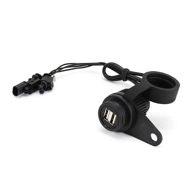 USB Double Socket Replacement For BMW R1200GS R1250GS F700GS F750GS F800GS F850GS ADV Motorcycle Accessories With Lossless Line
