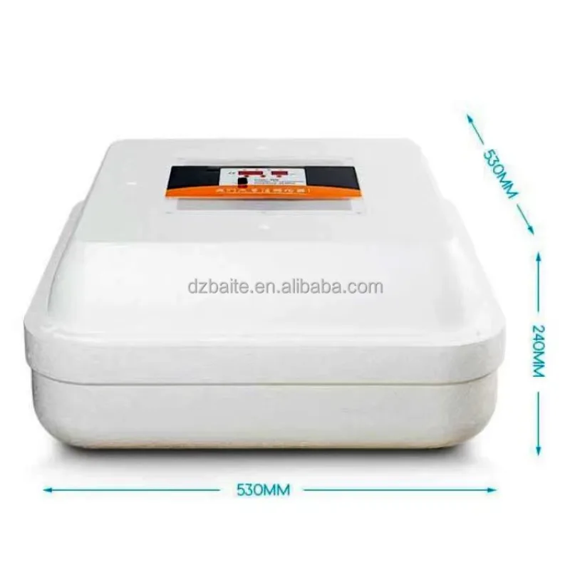 70 Pcs Foam Egg Incubator 12v/220v Dual Power Fully Automatic Egg Hatcher For Chicken Duck Goose Quail