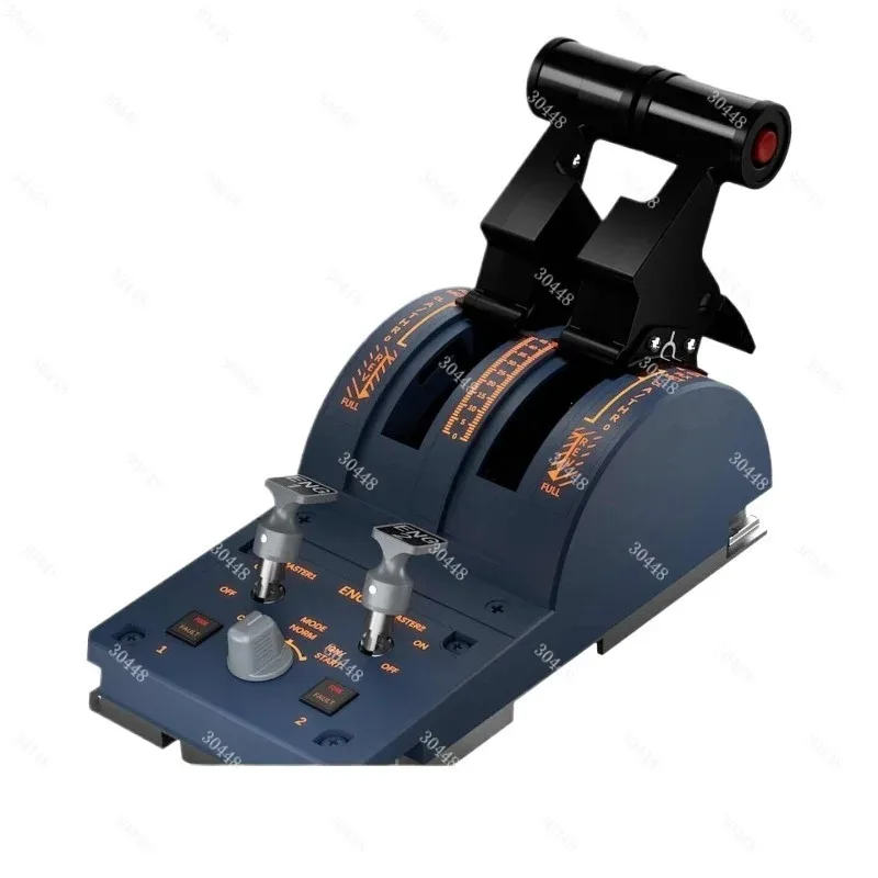 A320 Flight Simulator Throttle Quadrant Dual Engine Levers With Hall Sensor Detents Reverse Thrust For MSFS X-Plane P3D