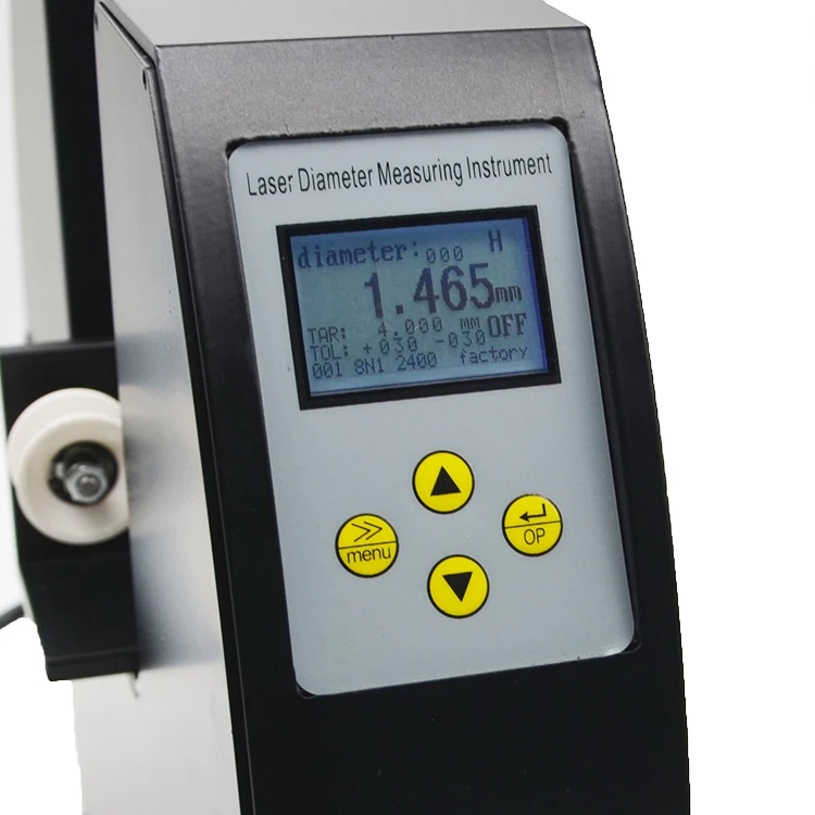 Custom high precise 2 axis laser wire diameter measuring tool, pipe diameter measuring gauge