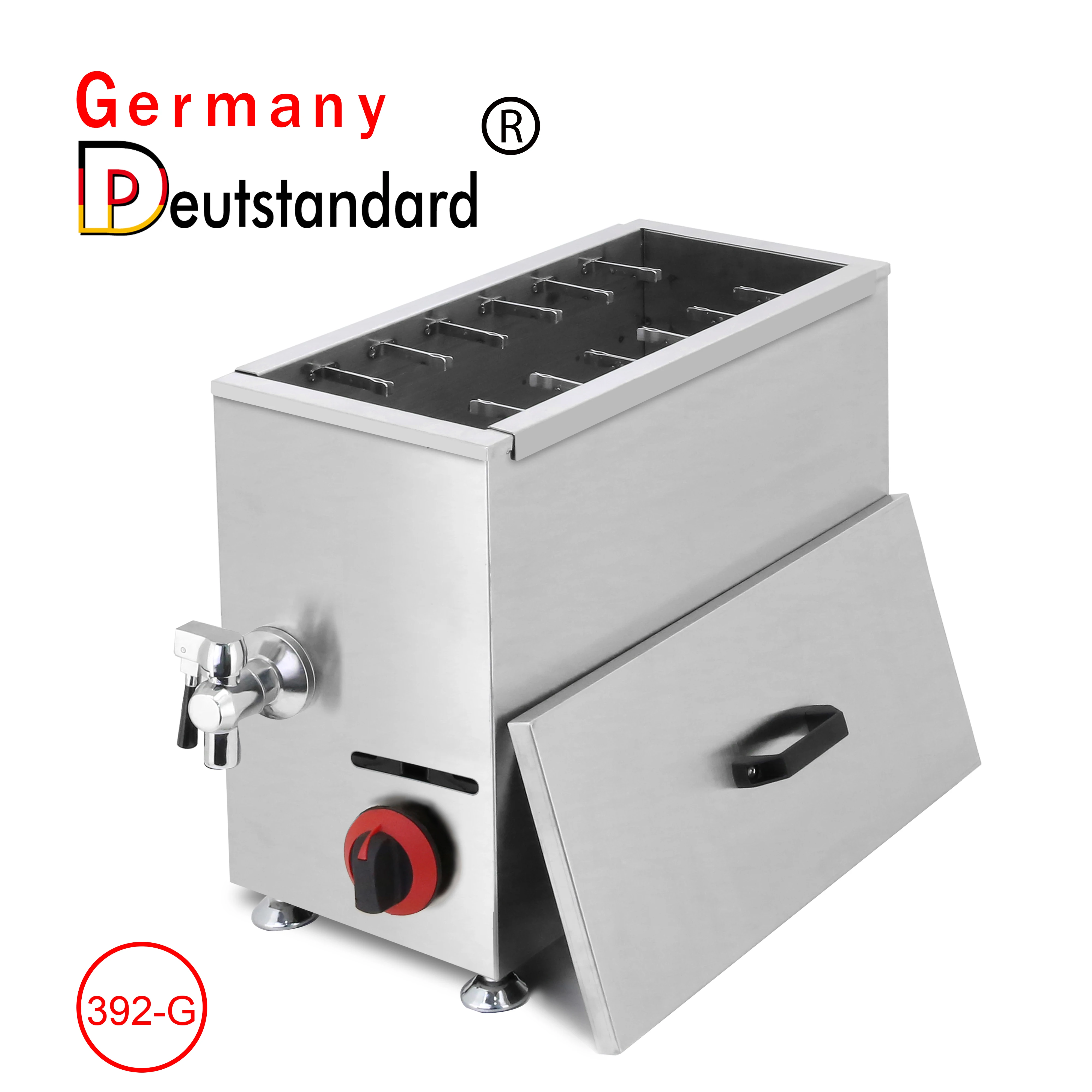 Commercial 21L Large Capacity Gas Cheese Hot Dogs Sticks With Deep Fryer Machine Hot Dog Roller Maker Sausage Cheese Snacks Food