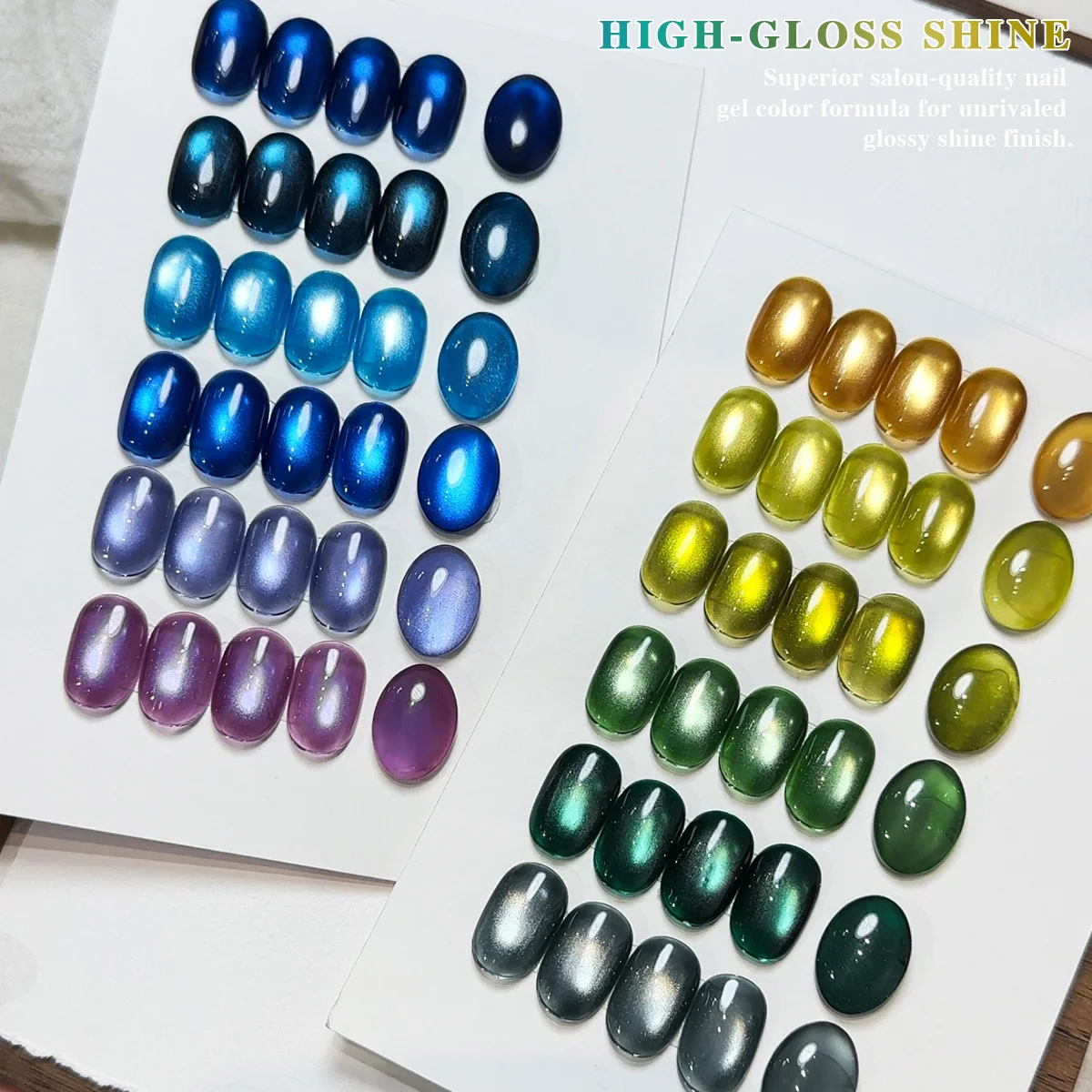 

Vendeeni 12color Glass Beads Cat Eye Gel Polish Collection TPO FREE Fall Popular Magnetic Moonlight Cat Eye Nail Gel Nail Polish
