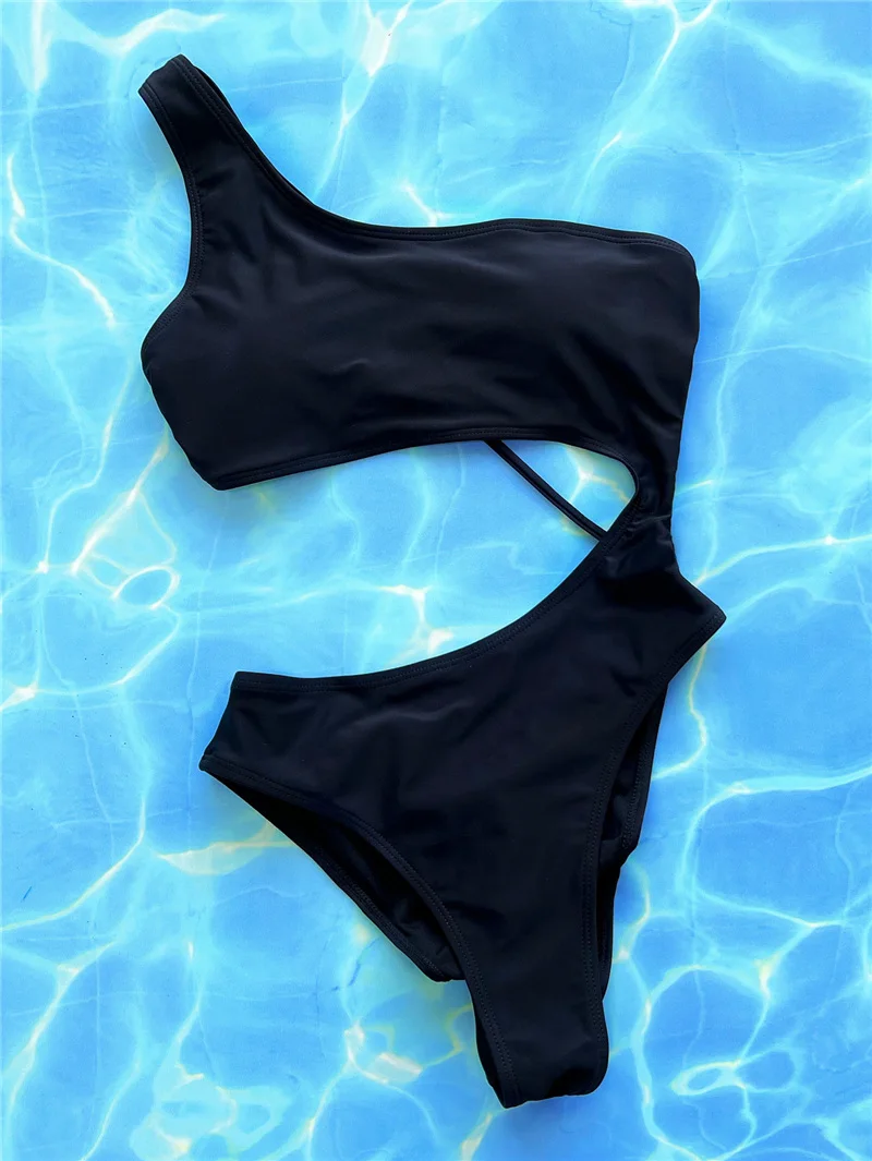 ملابس سباحة مثيرة مجوفة بدون ظهر للشاطئ قطعة واحدة ملابس سباحة نسائية مونوكيني مايو بيكيني موخير تريكيني مايو بيكيني بادباك مايوه #3