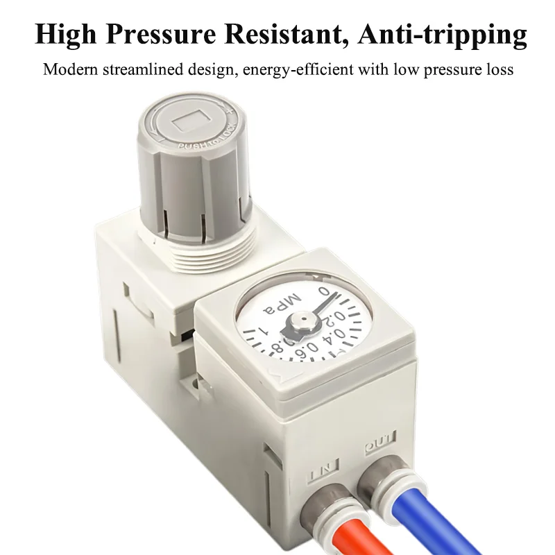 Micro Pressure Reducing Valve Regulator ARM10-06/08/18/20BG Pressure Regulating Valve Pneumatic Small Assembly ARM10F2-06/08BG