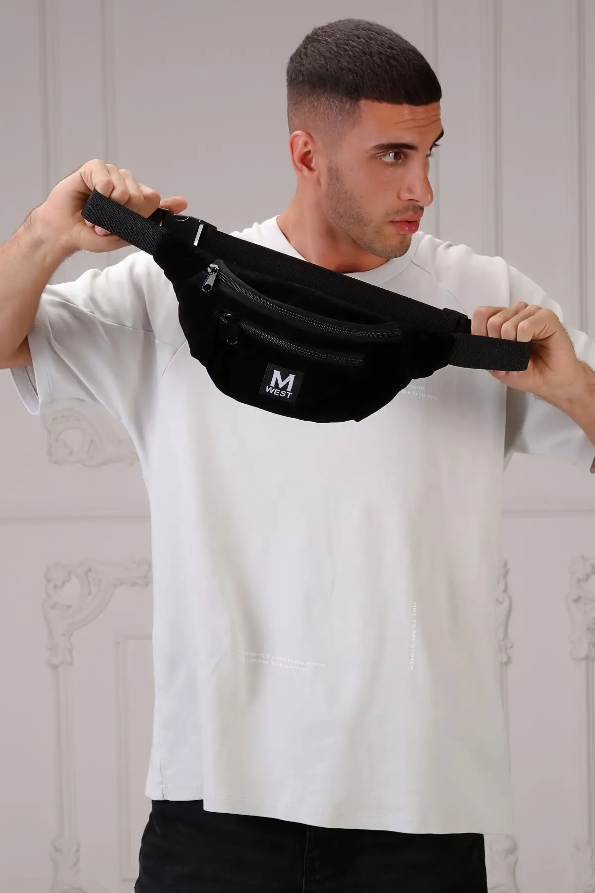 Черная Замшевая сумка через плечо с 3 отделениями и перекрестной талией, стильная практичная многофункциональная, быстрая и безопасная доставка, трендовая модель 2022