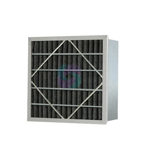 24x24 Cassette Carbon Media Core 95% Efficiency HEPA Air Filter Construction Purifies Harmful Discharge Box Filter Design