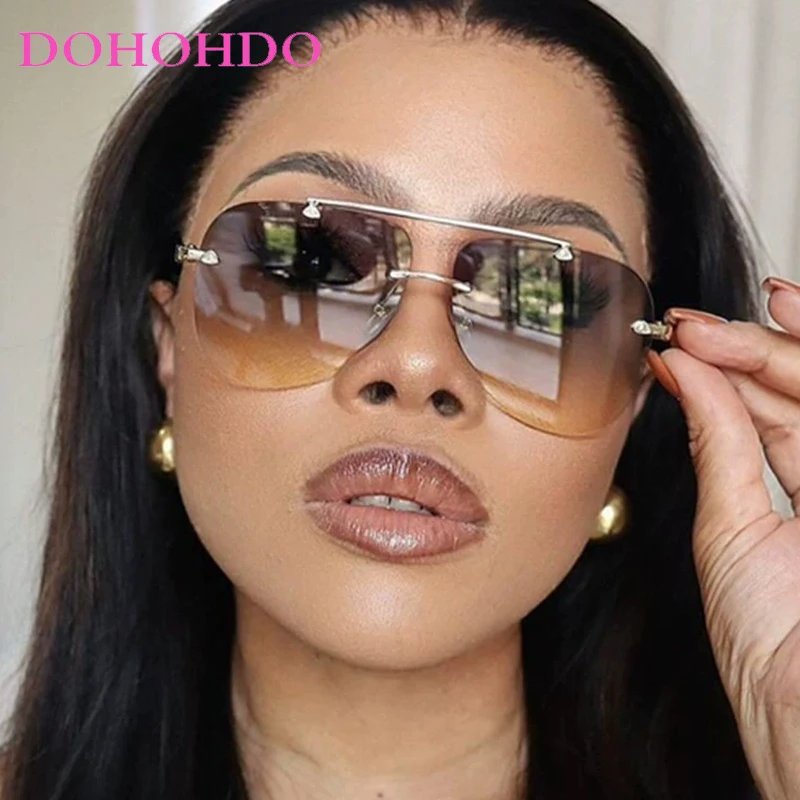 

Fashion Pilot Sunglasses Women Oversized Luxury Metal Sun Glasses For Female Cool Vintage Lady Shades UV400 Lentes De Sol Mujer