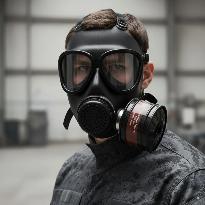 MF14/87 type gas mask full face mask chemical respirator filter self-absorption stimulation mask nuclear pollution protection