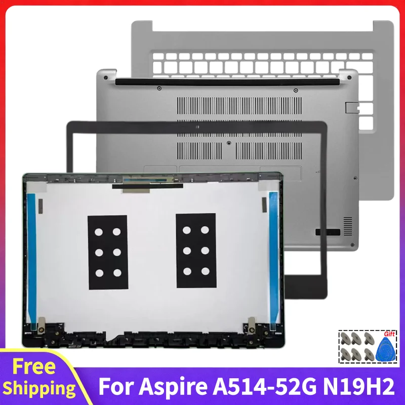 For Aspire 5 A514-52 A514-52G S40-51 N19H2 New Replace Laptop LCD Back Cover Rear Lid Top Case Front Bezel Palmrest Bottom Case