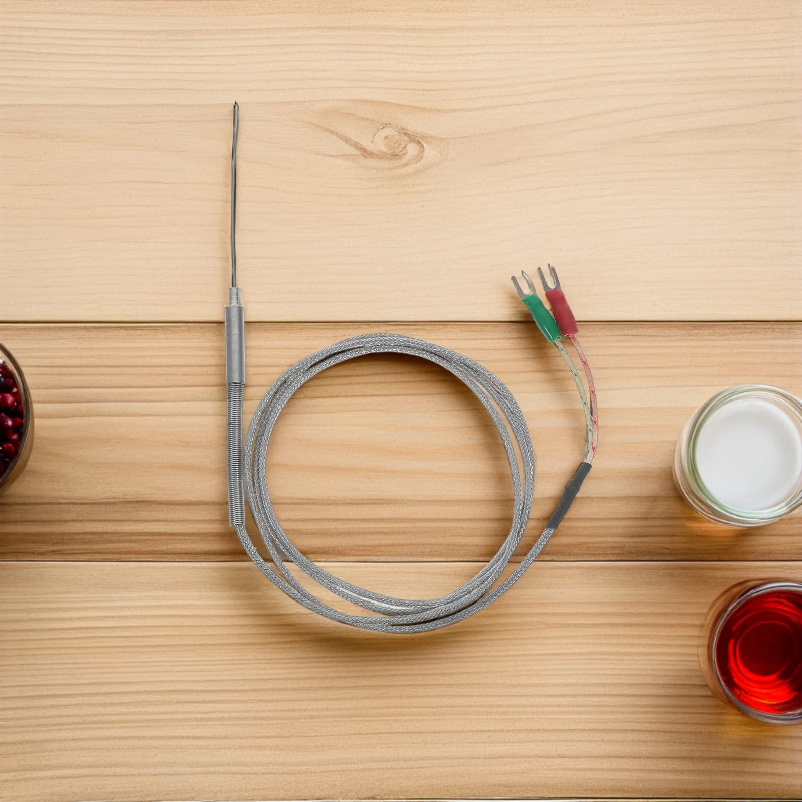 Датчик температуры термопары K-типа, тонкий высокоточный датчик для духовки, промышленный регулятор температуры