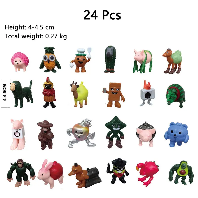 24 قطعة شخصيات Brainrot الإيطالية دمية تونغ تونغ صحور Tralalero Tralala شخصيات صغيرة ألعاب قابلة للجمع من مادة PVC لعشاق الأطفال #6