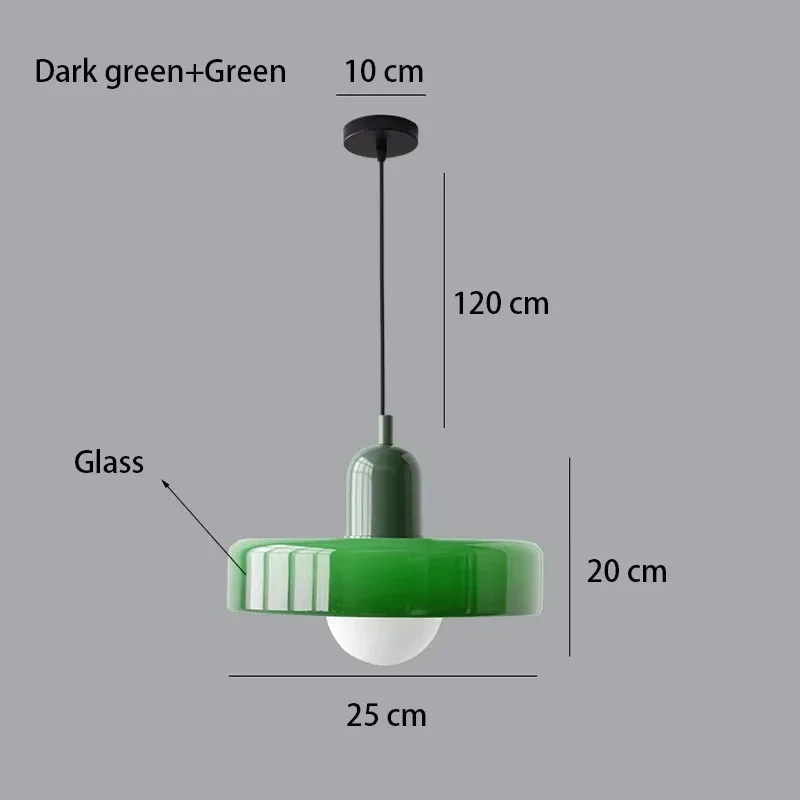 Nordic Retro Glazen Hanglampen Indoor E27 LED Kroonluchter Woonkamer Eetkamer Slaapkamer Keuken Decoratieve verlichting Armatuur