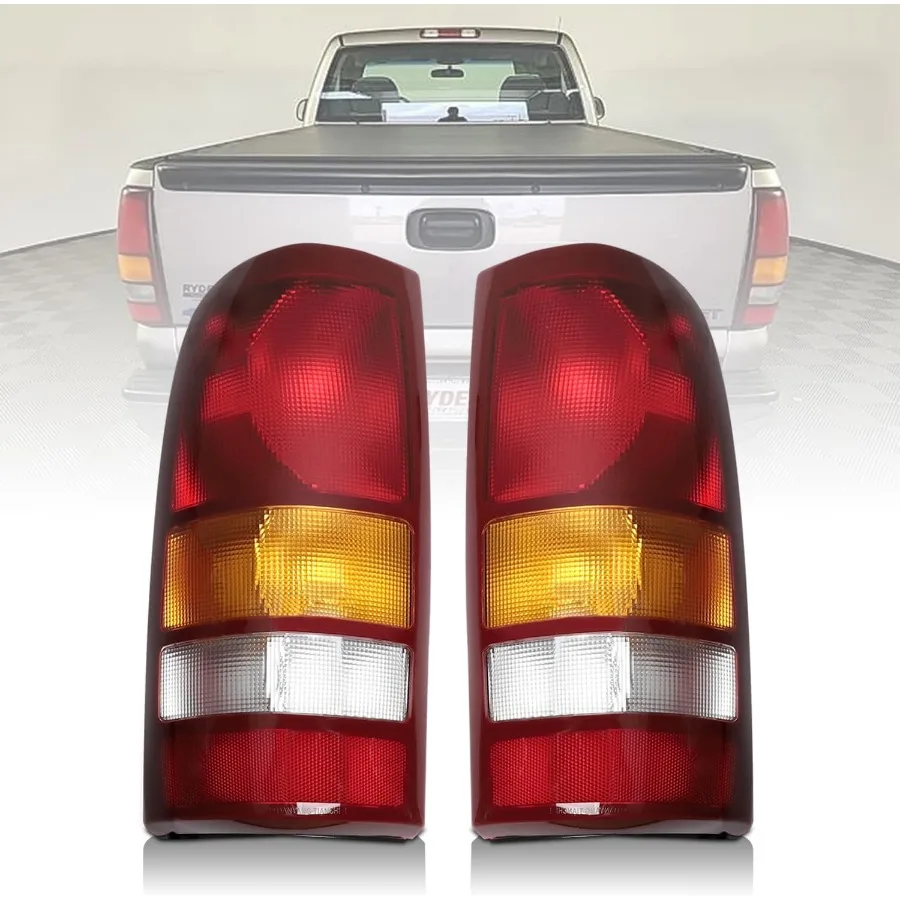 

Tail Lights Housing Assembly Compatible with 19992006 Silverado Sierra 1500 2500 3500 Driver Passenger Side Taillights Rear wit