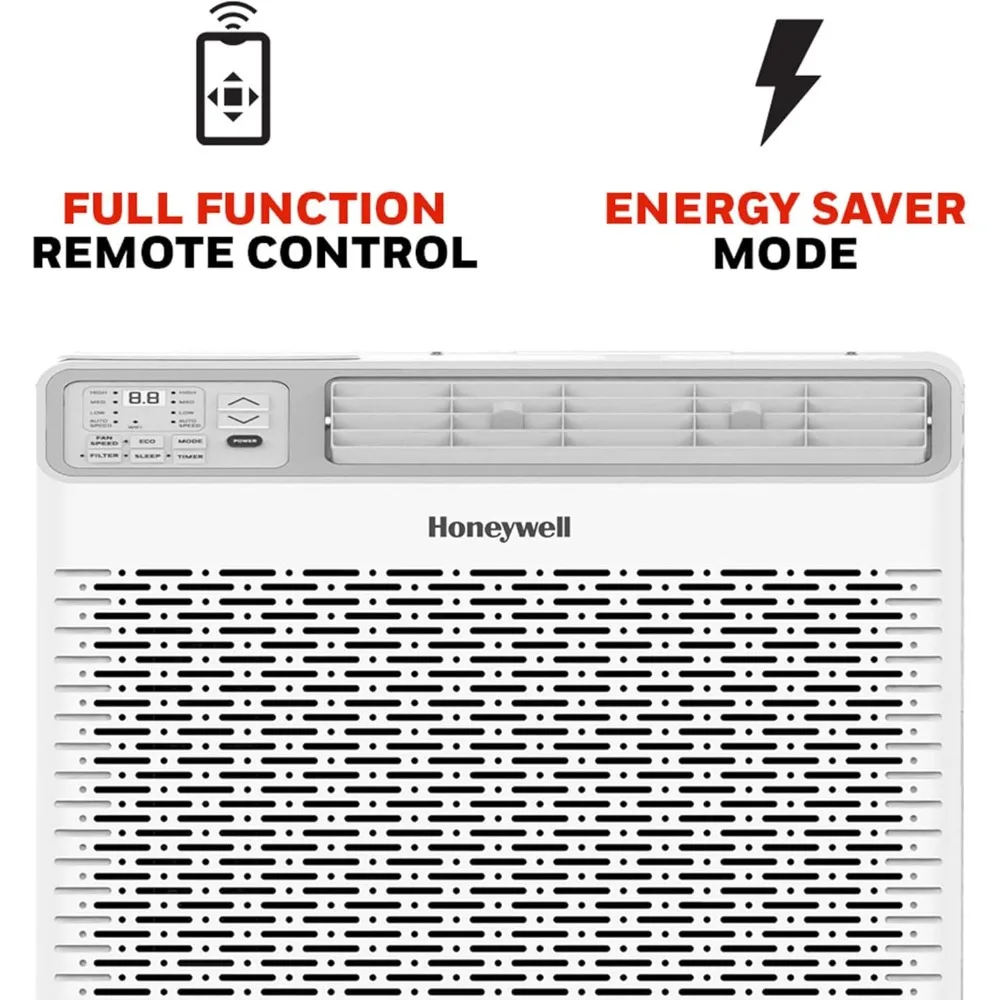 14,000 BTU Window Air Conditioner, Remote, LED Display, 4 Modes, Eco, 800 sq ft Coverage