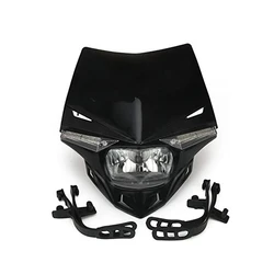 Motorcycle LED Headlight Head Light Headlamp Universal For KX KXF CR CRF Dirt Bike Enduro Supermoto Bike LED Head Lamp 12V 35W