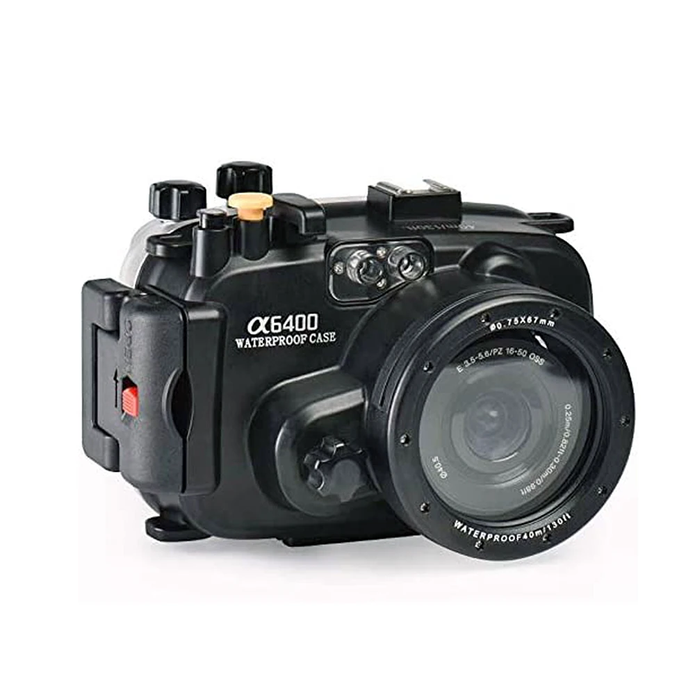 

Mcoplus A6400 130ft / 40m Underwater Camera Housing Waterproof Diving Case for Sony A6400 Camera with 16-50mm Lens