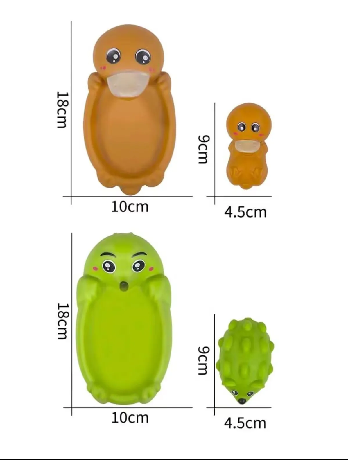 カラフルなデザインの可愛い動物の親子お風呂おもちゃセットで、赤ちゃんの沐浴時間を2倍楽しめます。