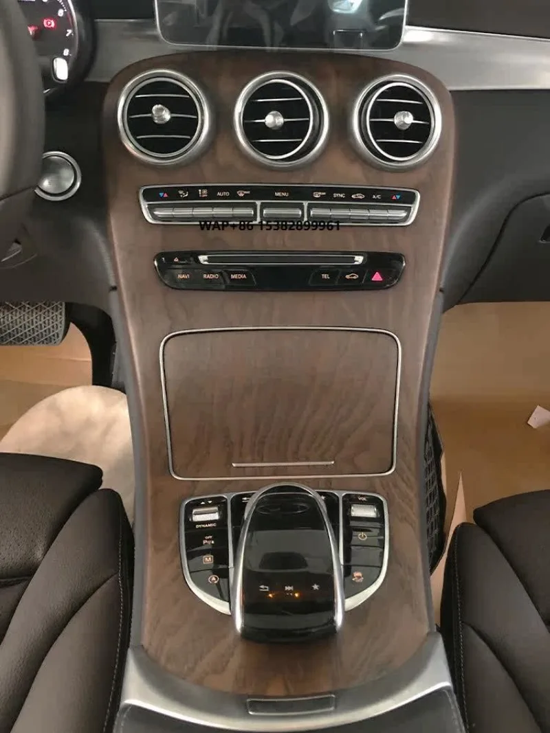 

For 2015-2021 C-Class GLC OLIVER Center Console Panel 260L/300L Carbon Fiber Interior Modified Wood Grain