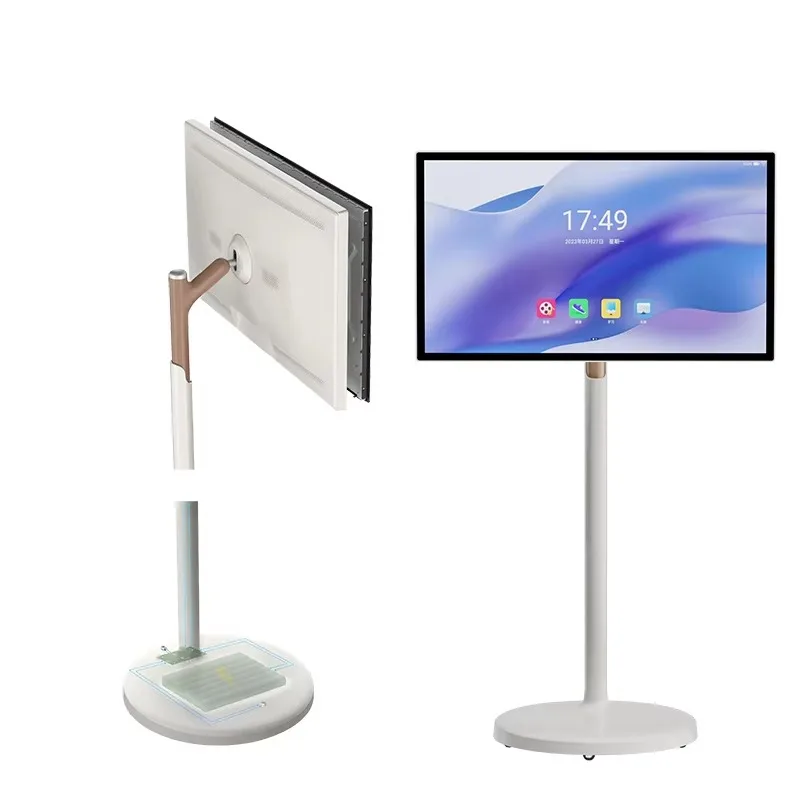 32 Inch Private Capacitive Touch Moving Screen 1920*1080 USB IPS LCD Fitness Display Android Monitor with Stand and Battery