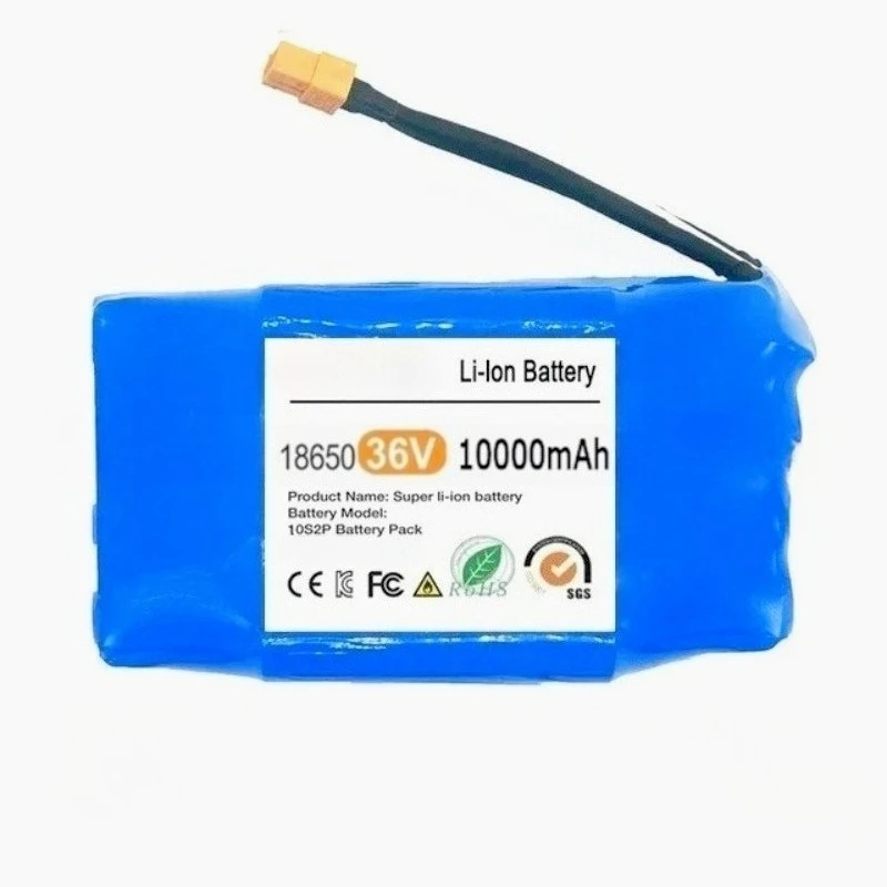 10000mAh Battery Pack 36V Rechargeable Lithium Ion Battery for Electric Self Balancing Scooter HoverBoard Unicycle Bateria