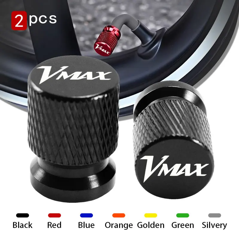 2PCS For Yamaha VMAX V-MAX 1200 1700  Motorcycle Aluminum Alloy Tire Wheel Decorate Parts Valve Stem Caps Cover Accessories