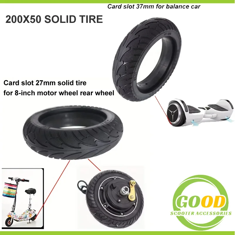 

Tire 200x50 For Speedway Mini 4 Pro Speedtrott GX14 Rear Wheel Tyre 8Inch Electric Scooter
