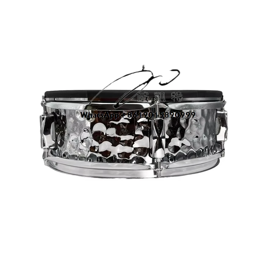 10 12 14 Inch Steel Percussion Musical Instrument Electronic Electric Snare Tom Drums Set Kit Snare with 6 Trigger Plate