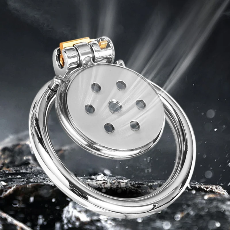 With Lock Metal Male Chastity Cage Male Chastity Device Cock Ring Male Chastity Belt Penis Lock Adult Sex Toys For Men view 5