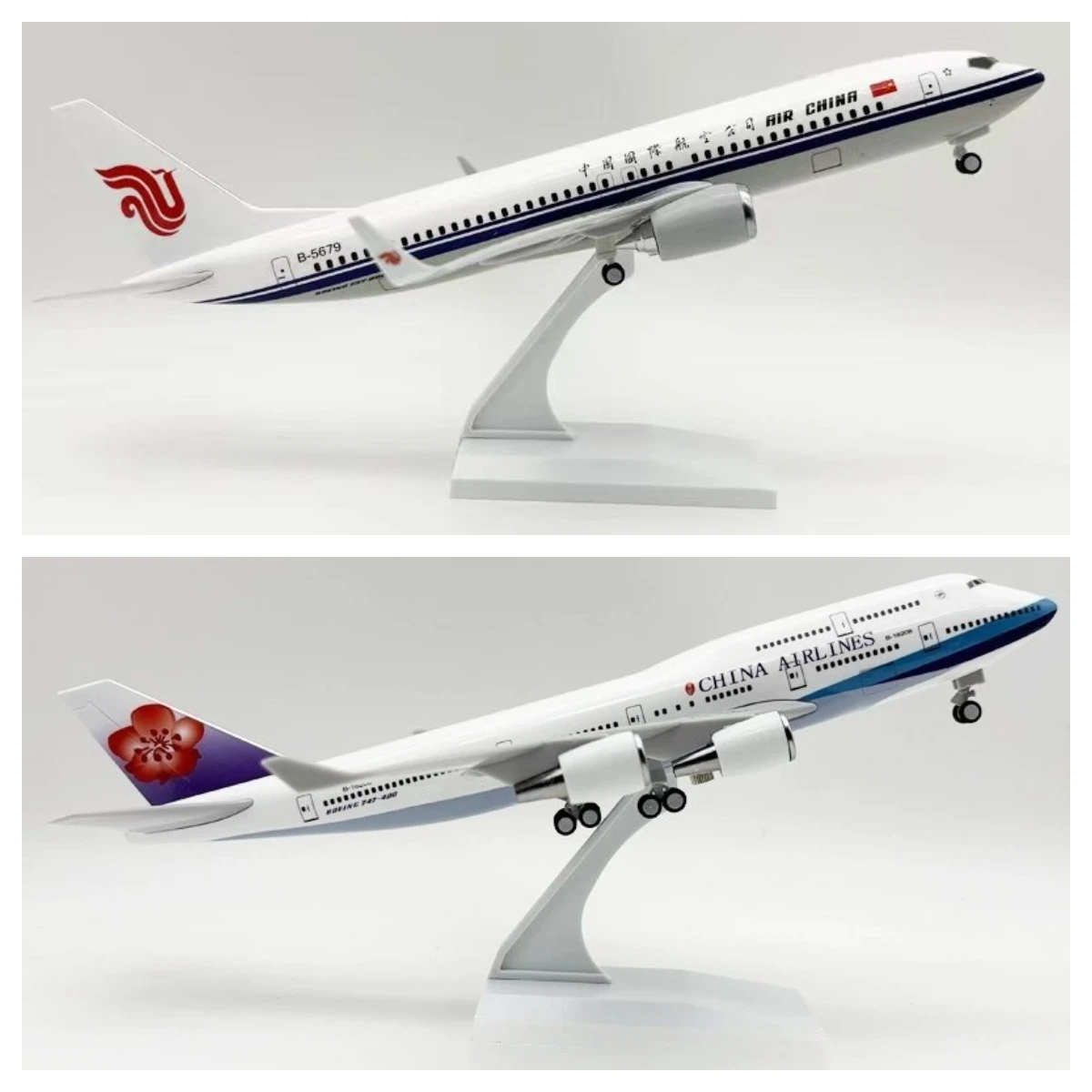 Model Airplane B737 Air China Airways B747 Resin Plane Model Diecast Aircraft 30CM Toy Table Decorations model airplane kits for