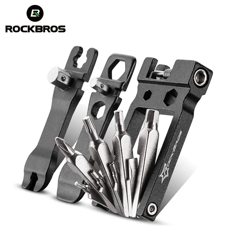 ROCKBROS Mountainbike Werkzeuge Sets Bike Fahrrad Reparatur Tools Kit Hex Speichen Schlüssel Berg Zyklus Schraubendreher Werkzeug 16 in 1