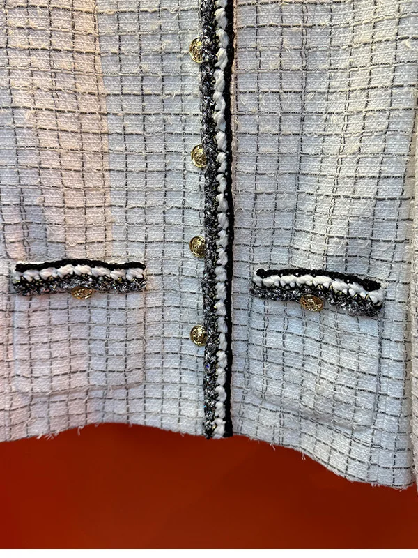 Herfst Nieuwe Sle Little Fraance Sle Geweven Ontwerp Cowl Ne Jas Ele Ronde Ne Bovenkleding Dames Jaet