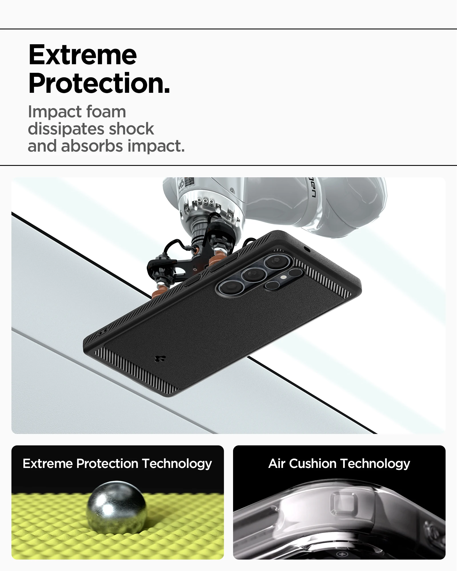 Etui Spigen Rugged Armor MagFit do Samsung Galaxy S25 Ultra [Szybkie Ładowanie Bezprzewodowe/Magnes dla Galaxy] — zdjęcie produktu 4