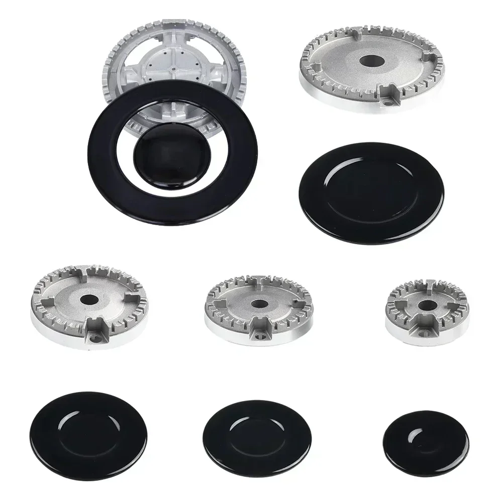 Upgrade Cooker Hat Set Oven Gas Hob Burner Crown Flame Cap Cover For SABAF Stove Handle Lid For Kitchen Cookware Accessory