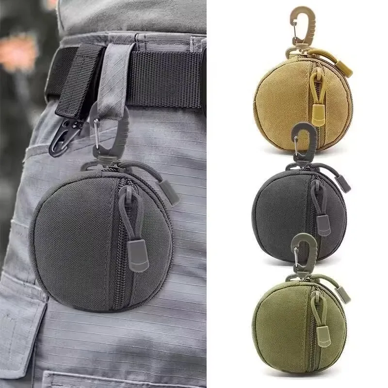 Hiking Hunting Bag Waist Mini Edc Tool Pouch Chain Zipper Holder Earphone Outdoor Wallet Coin Accessories Purses