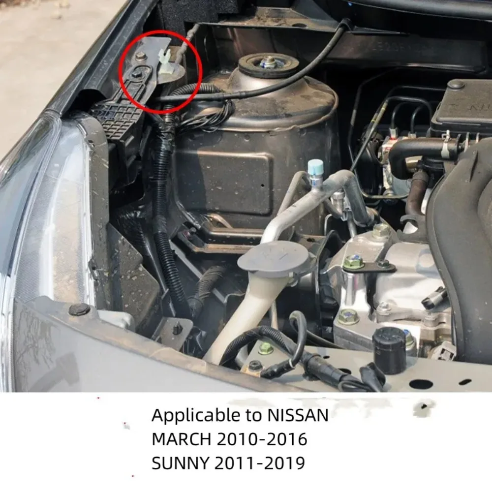 

For NISSAN 2011-2019 SUNNY MARCH Engine Hood Support Rod Clamp Buckle Clip Auto Parts Wear Parts