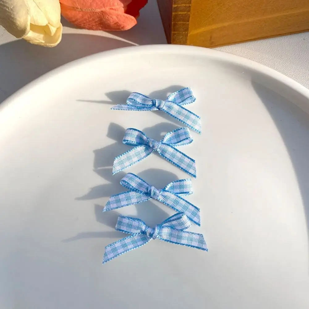 10 forcine per capelli in cotone con fiocco, decorazione, piccole clip per parrucca fai da te, decorazione, mini accessori per forcina carini, copricapo