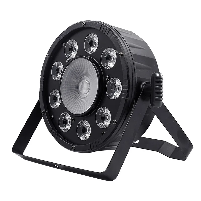 Imagem -04 - Cob Led Flat Par Light Full Color Uplight Festa de Casamento dj Palco Disco Light Clube de Controle Dmx512 9x10w 1x30w