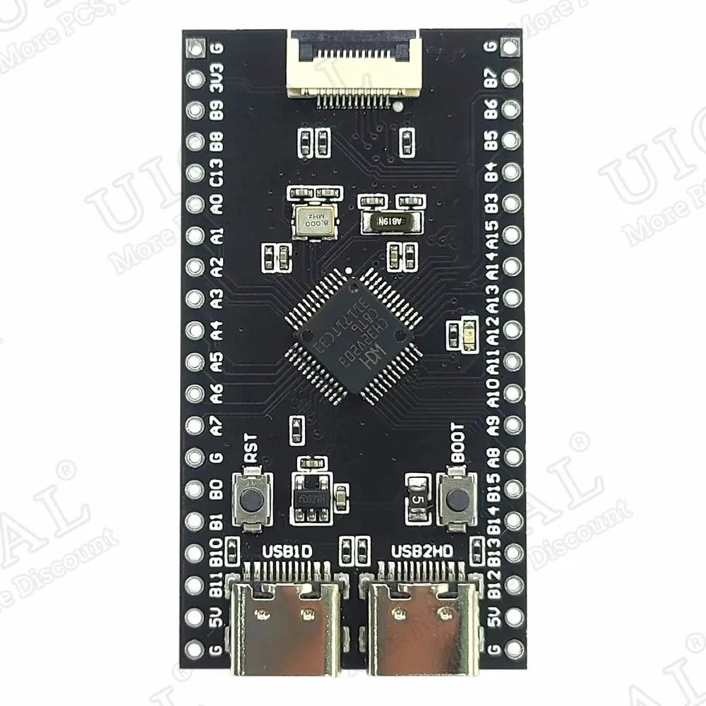 CH32V203 Development Board Module RISC-V Open Source Dual TYPE-C 64KB FLASH with SD FPC 12PIN Minimum System 144Mhz Core Board