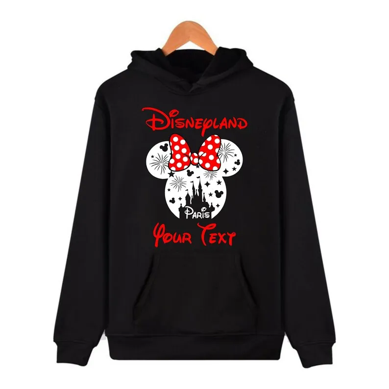 

Свитшоты с капюшоном для всей семьи в стиле Диснейленд, для любителей аниме, с индивидуальным дизайном, больших размеров, унисекс, высокого качества, спортивные, с графическим принтом, для пар.