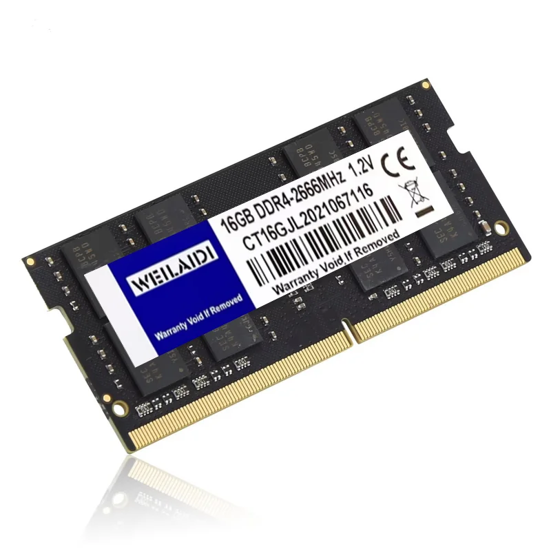 Weilaidi DDR3L DDR4 RAM di Memoria 2G 4G 8G 16G 1333 1600Mhz PC4 2133 2400 2666MHZ Latpop Notebook Memoria 3200mhz SODIMM 204 260Pin