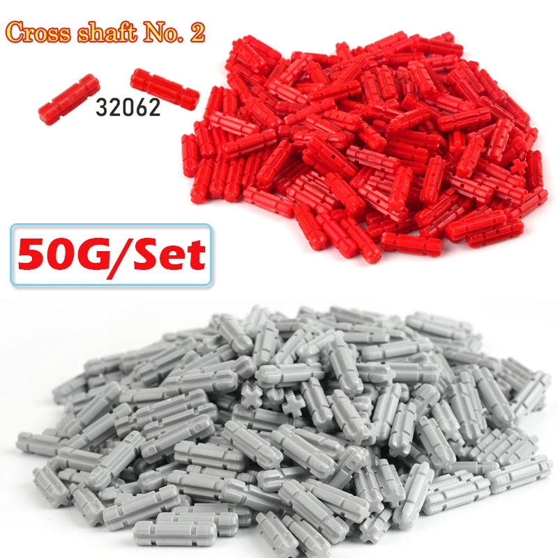 50G/Zestaw 32062 Zespół Osi Krzyżowej Klocki Techniczne Części Wał Krzyżowy Nr. 2 Złączki MOC Klocki Zabawki Akcesoria Modelarskie