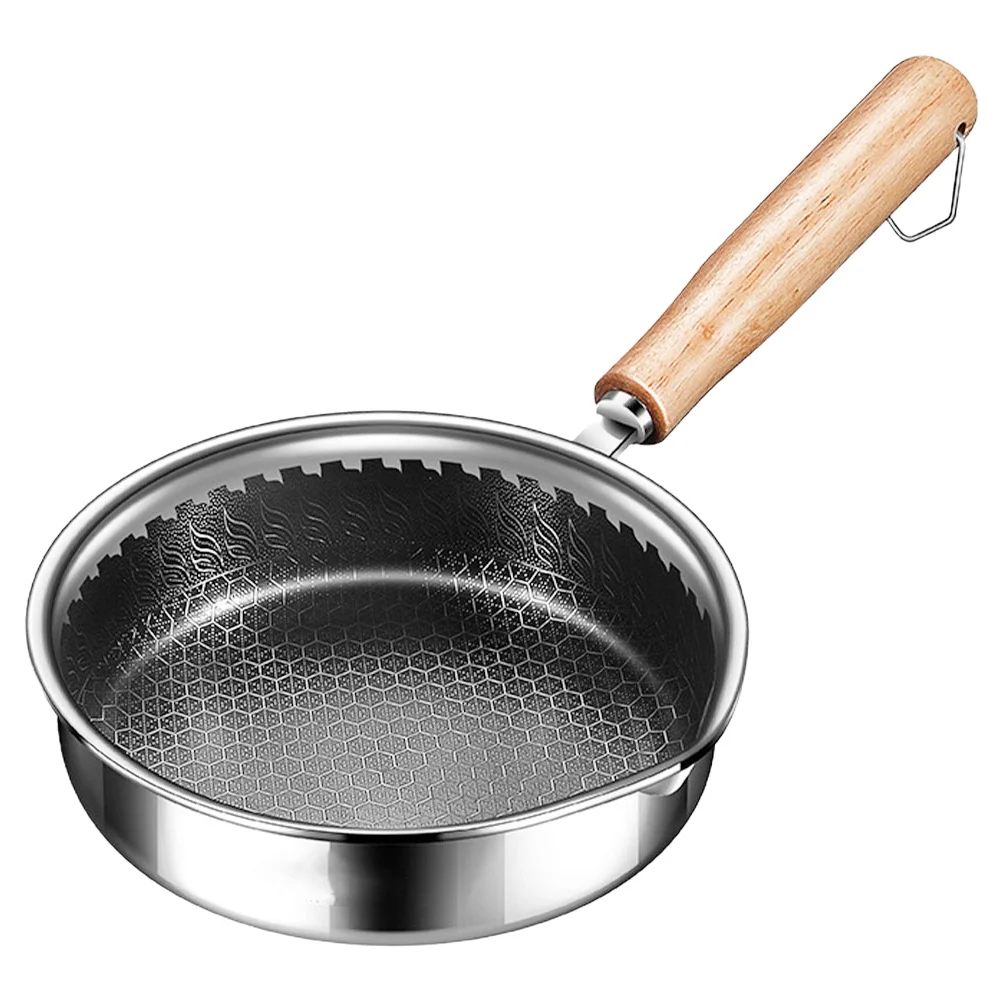 

Nonstick Honeycomb Stainless Steel Frying Pan with Non Slip Comfort Grip for Cooking Eggs Steak Breakfast Frying Pan