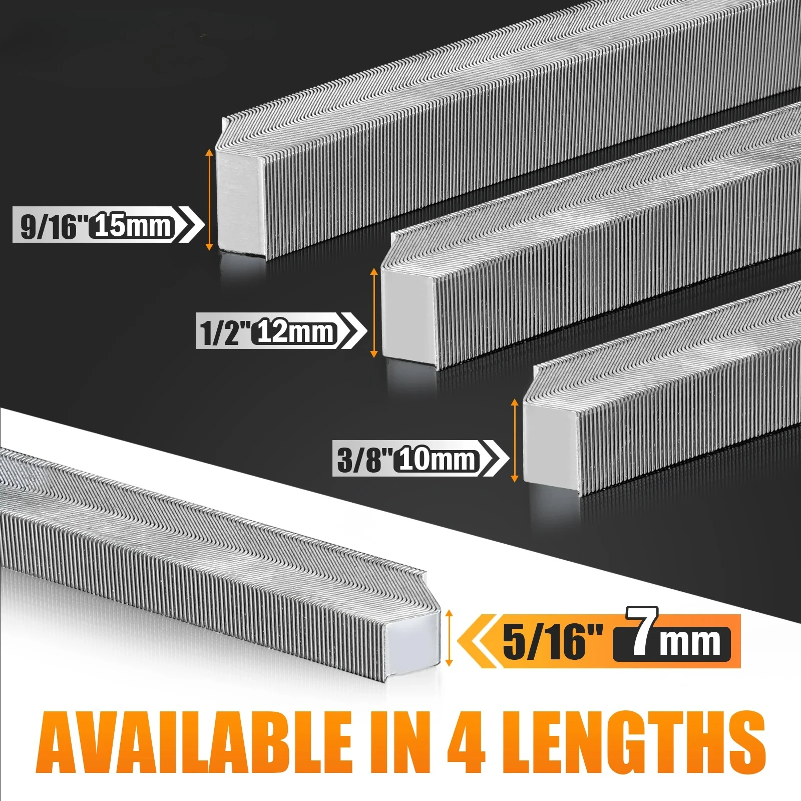 30 Gauge 5-15mm (5/16-1/2'') Length 10.3mm Width Hard Wood Type Carbon Steel V Nails , 4000 PCS/Box, for Picture Frames